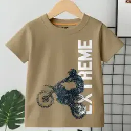 frosen fox Boys Regular Fit Graphic T-Shirt-picture-19