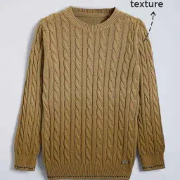 hopscotch Boys Knitted Sweater with Ribbed Hems image 1