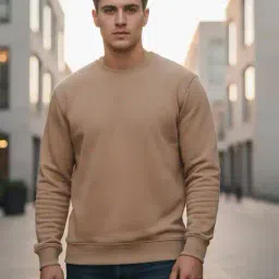 obaan Men Regular Fit Round-Neck Sweatshirt  image 1
