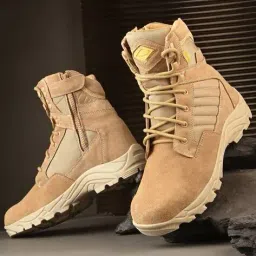 eego italy Men Plain-toe Boots with Leather Upper image 1