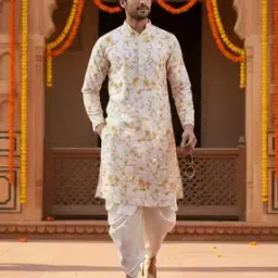 kisah Men Regular Fit Embroidery Long Kurta-picture-39