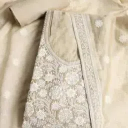 mbz.in by meena bazaar Women Embroidered 3-Piece Unstitched Dress Material-picture-32