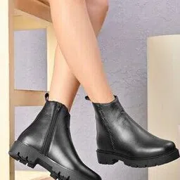 big fox Women Ankle-Length Boots with Zip Fastening-picture-27