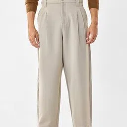 snitch Men High-Rise Baggy Fit Pleated Trousers-picture-11