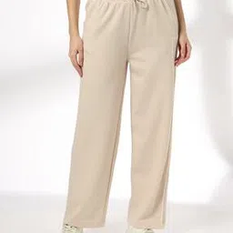Women Flared Track Pants with Contrast Piping-image-78