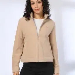 Women Regular Fit Zip-Front Jacket-image-12