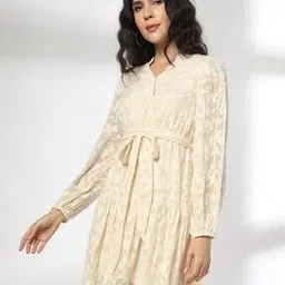 Women Patterned Tiered Dress-image-1