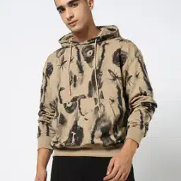yousta Men Printed Loose Fit Hoodie-picture-17