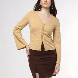 fyre rose Women Ribbed Slim Fit Top-picture-29