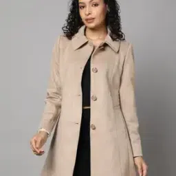 fort collins Women Regular Fit Single-Breasted Long Coat-picture-12