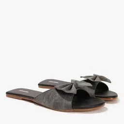Women Flat Sandals with Bow Accent-image-62