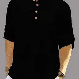 apektra Men Mandarin Collar Short Kurta-picture-11