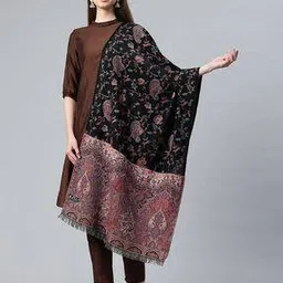 swi stylish Women Embroidered Wool Stole-picture-18