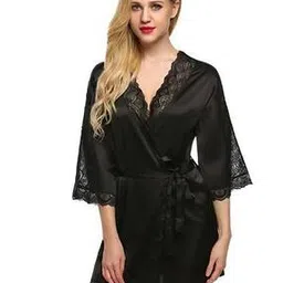 curvex Women Lace Babydoll & Robe Set-picture-48