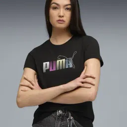 puma Women Graphic Stacked Tee image 1