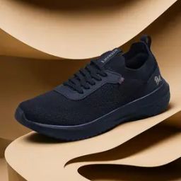 neemans Men Lace-Up Sneakers with Knitted Upper-picture-17