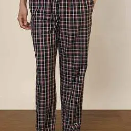 sleepz by raymond Men Checked Pyjamas with Elasticated Waist-picture-49