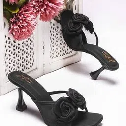 jm looks Women Kitten Heeled Sandals with Synthetic Upper-picture-31