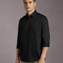 louis philippe Men Regular Fit Shirt with Curved Hem-picture-29