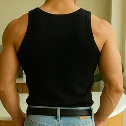 Men Scoop-Neck Sleeveless Vest-image-27