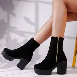 selfiee Women Boots with Suede Upper-picture-45