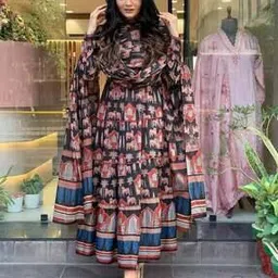 indie picks Floral Flared Kurta Set-picture-27