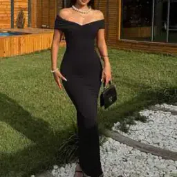 outzidr global Women Off-Shoulder Bodycon Dress-picture-23