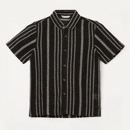 fame forever by lifestyle Boys Stripes Regular Fit Shirt-picture-37