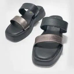 forever glam by pantaloons Women Embellished Slip-On Flat Sandals-picture-16