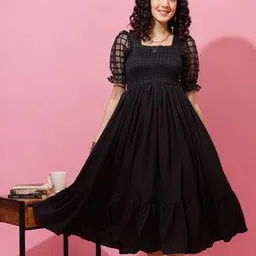 jomo fomo Women Fit & Flare Dress-picture-35