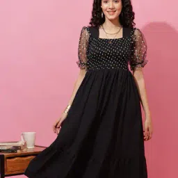 honky tonky Women Fit and Flare Dress image 1