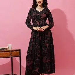 sheetal associates Women Floral Print Fit & Flare Dress-picture-19