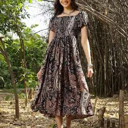 stylum Women Paisley Fit and Flare Dress-picture-18
