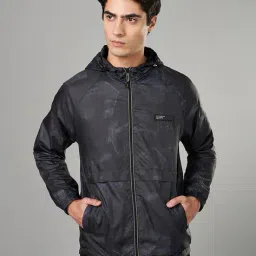 sf jeans by pantaloons Men Regular Fit Hooded with Insert Pockets image 1