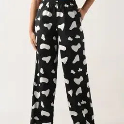 bewakoof Women Printed Regular Fit Pyjamas with Elasticated Waistband-picture-45