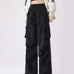 lulu & sky Women Baggy Fit Cargo Pants-picture-18