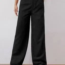 fashion booms Women Ribbed Relaxed Fit Pants with Insert Pockets-picture-36