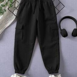 trampoline Joggers with Drawstring Waistband-picture-39