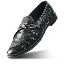 monkstory Men Croc-Embossed Slip-On Monks with Hook Closure-picture-11
