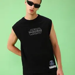 Graphic Cotton Sleeveless Vest-image-6