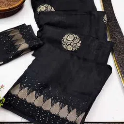 peachmode Women Floral Print Saree with Embroidered Border-picture-49