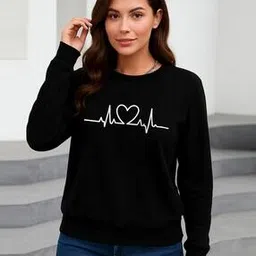 kashianxstyle Women Typographic Print Regular Fit Sweatshirt-picture-13