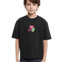 rare ones Boys Graphic Print Oversized Fit Crew-Neck T-Shirt-picture-12
