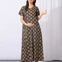 momtobe Women Printed Nighti with Insert Pocket-picture-43