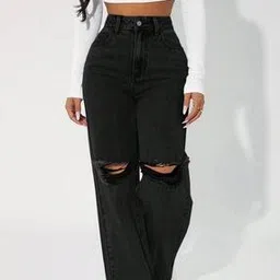 buda jeans co Women Straight-Leg Knee Slit Jeans-picture-52