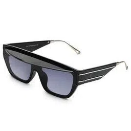 hashtag eyewear Unisex UV-Protected Rectangular Sunglasses-SEWA-ZS98258-BLK.SIL-picture-13
