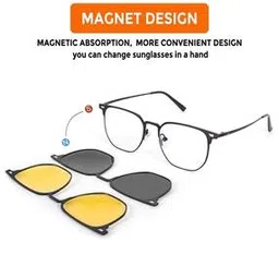 hashtag eyewear Unisex Clip-On Square Sunglasses-8M 14 57031 C2-picture-52