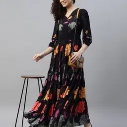 raiyani enterprise x ag Women Printed Fit & Flare Dress-picture-49