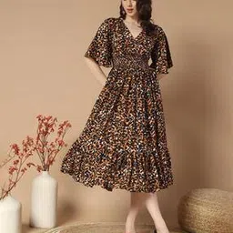 lookshine Women Printed Fit & Flare Dress-picture-11