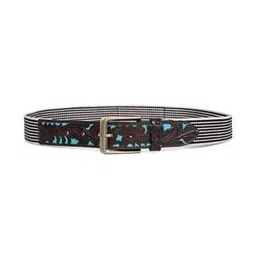 Men Floral Pattern Belt with Buckle Closure-image-34